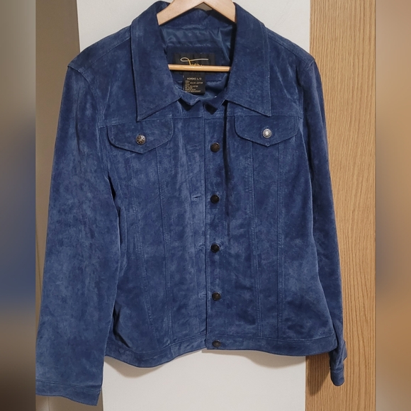 Blue Suede Jacket - Picture 1 of 9